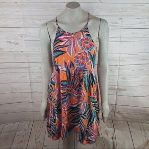 Jack By BB Dakota Botanical Orange Print Dress